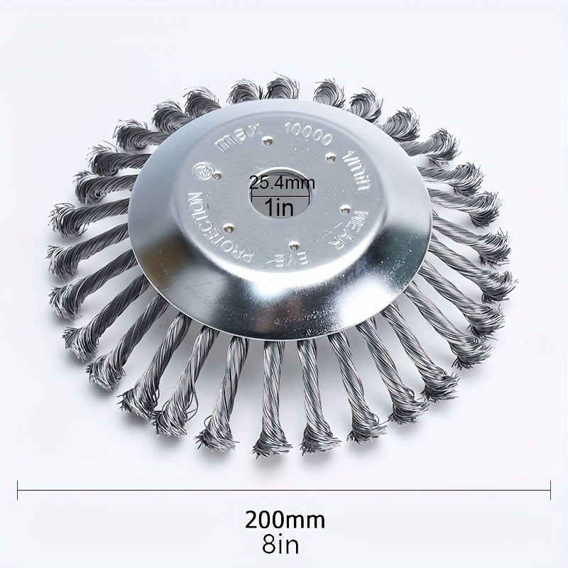 Cuchillas de alambre de acero para cortacésped de 6/8 pulgadas con articulación giratoria piezas de recambio