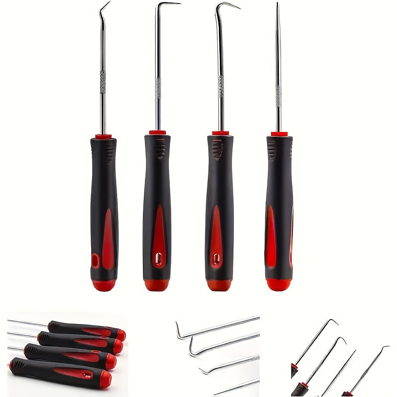 Set of 4 Automotive Electronic Maintenance Tools Precision Pick Hook Scraper Non-Slip