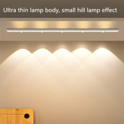 Smart Human Body Sensor Light with Motion Sensing USB Rechargeable LED Strip for Kitchen Wardrobe Bedroom