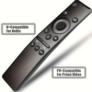 Ergonomic Black IR Remote Control for 4K 8K Smart TVs with Netflix Prime Video Buttons