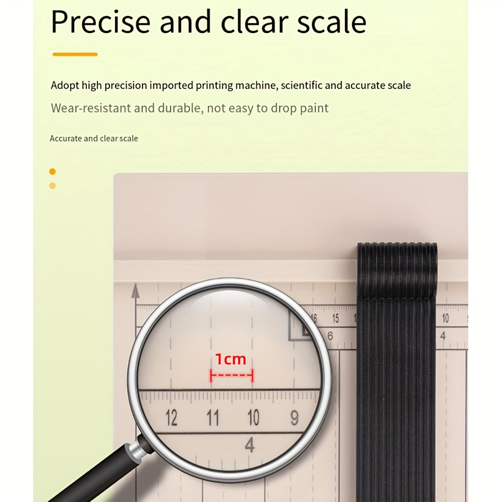 Cortadora de papel guillotina con protector de seguridad y bloqueo de cuchilla, longitud de corte de 12 pulgadas, capacidad para 10 hojas