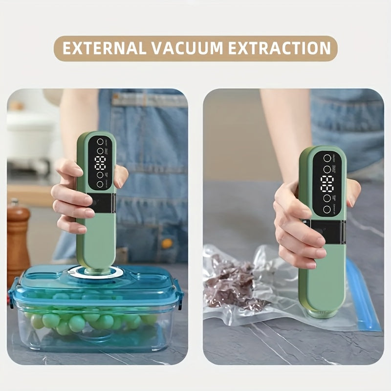 Portable USB vacuum sealing machine with multifunction food preservation for long-term storage