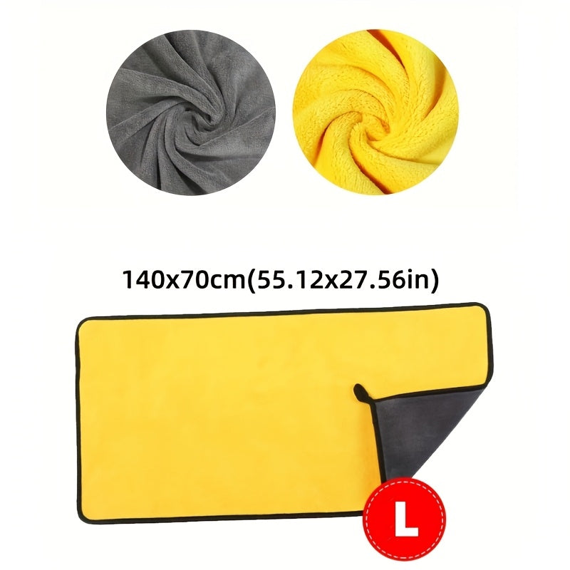 Микрофибровое полотенце для мойки автомобиля, мягкая ткань для автодетейлинга, быстро сохнущее для чистки