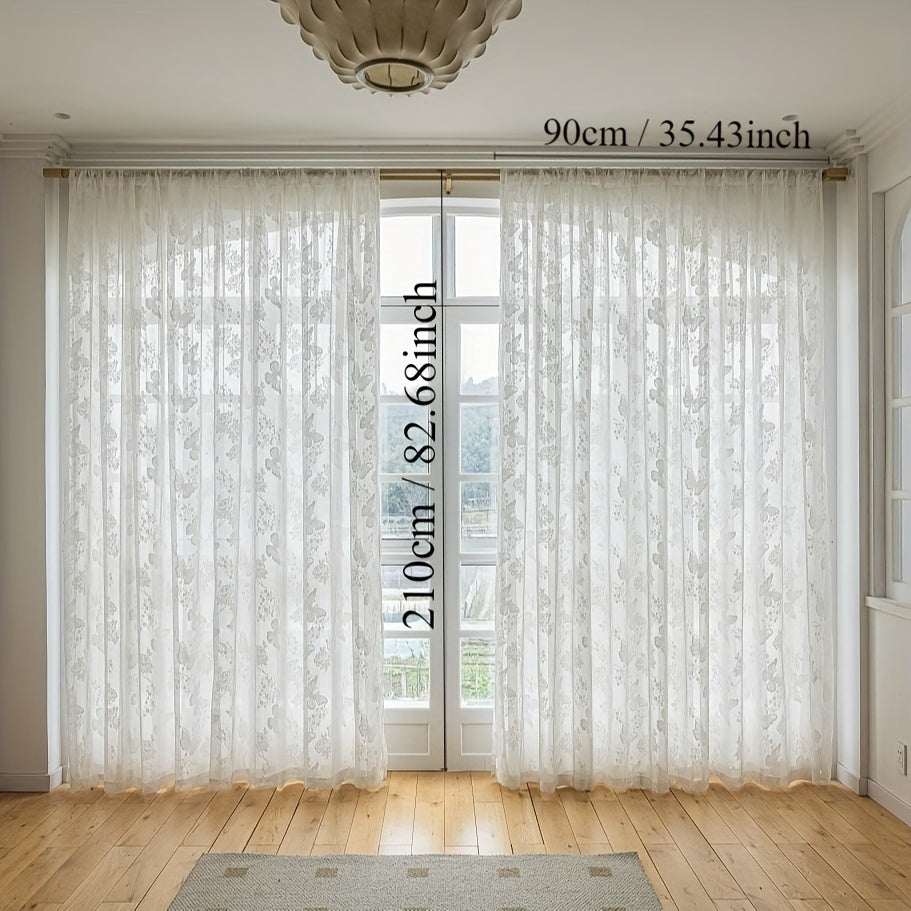 Luxurious Gold Lace Jacquard Embroidered Curtains Set with Sand Finish for Living Room Bedroom and Home Office