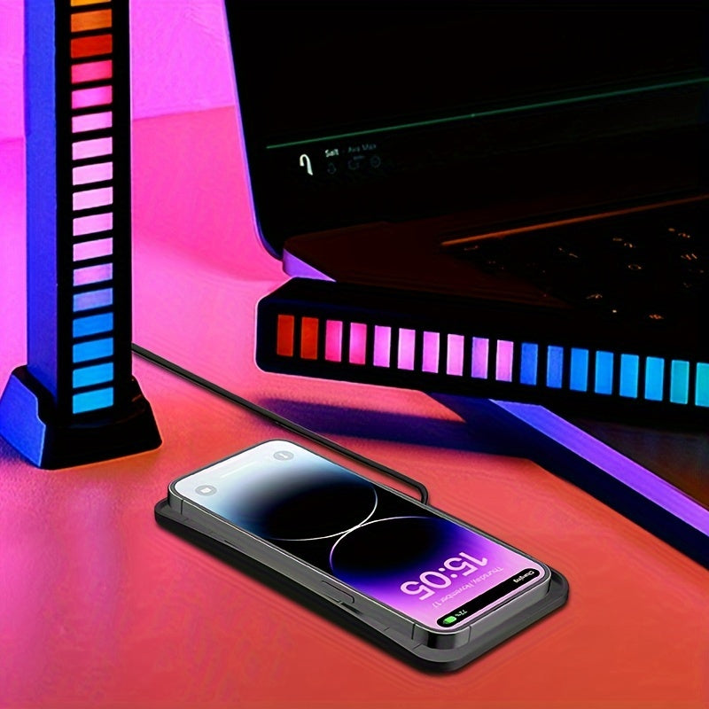 15W Wireless Car Charger Pad Fast Charging Qi Compatible with iPhone and Samsung