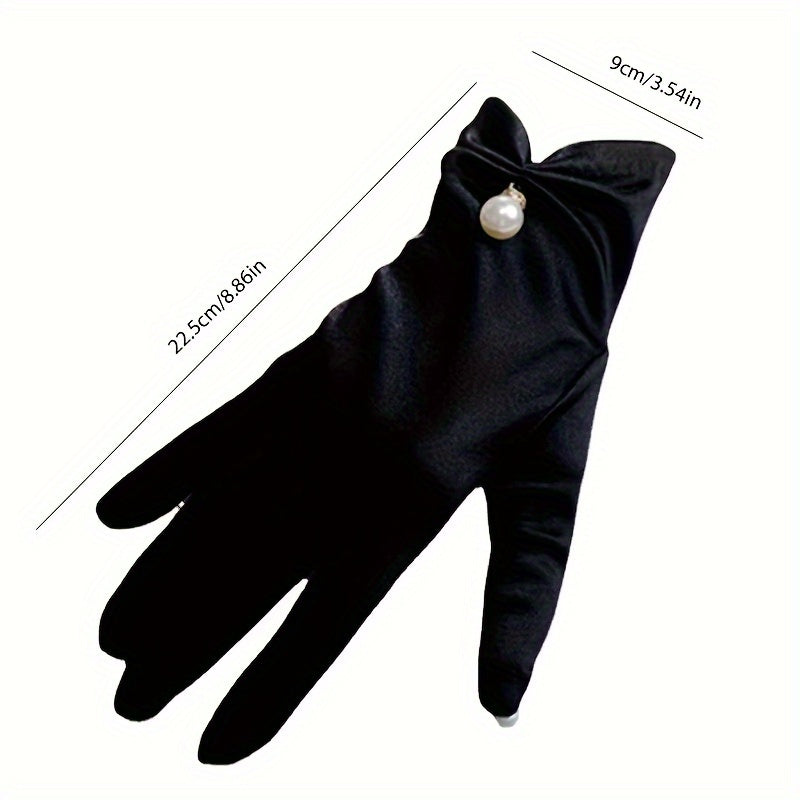 Wedding Gloves for Women Satin Long Elegant Bridal Gloves for Weddings and Performances