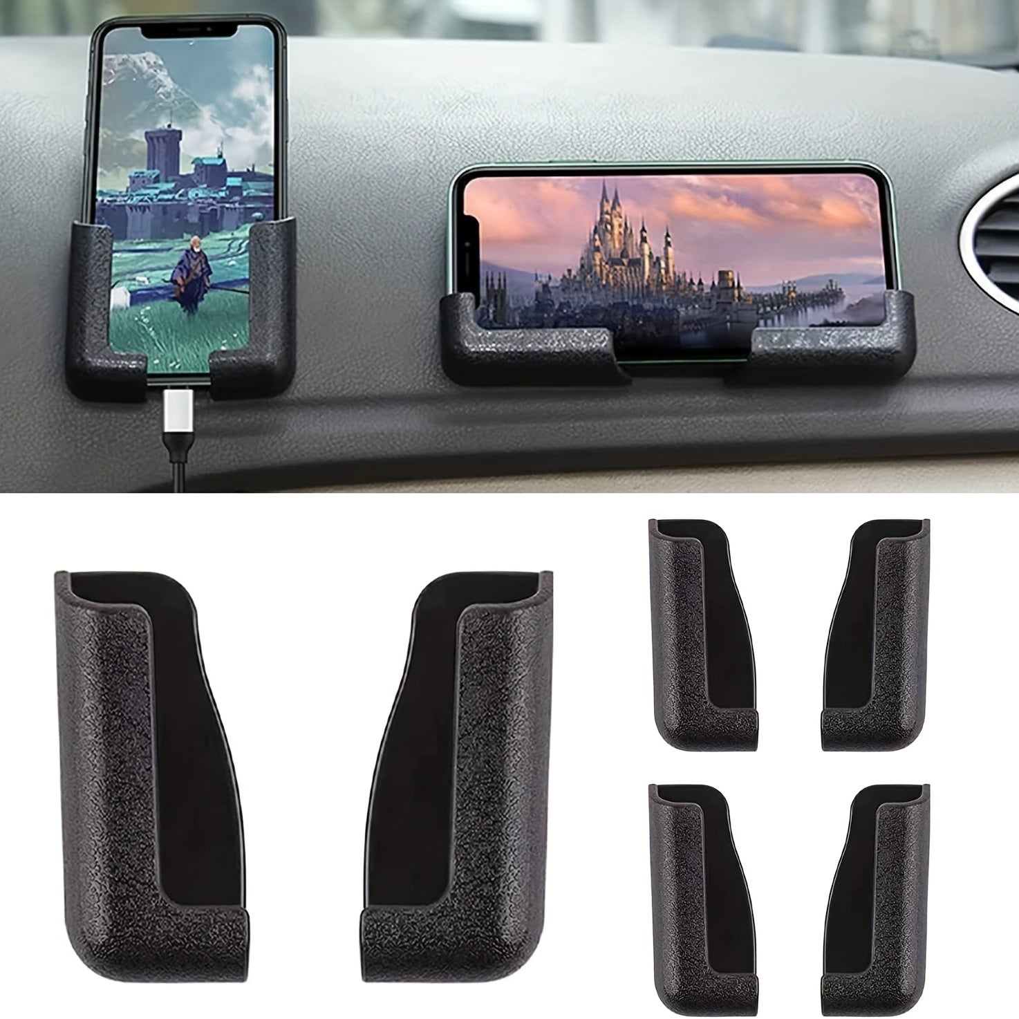 Soporte universal para teléfono de coche ultraligero y portátil, sin ocupar espacio
