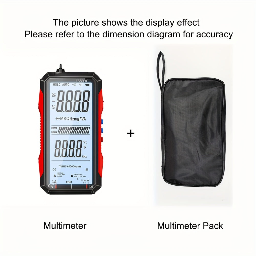 Digital Multimeter LCD Display USB Rechargeable 36V 0.01 Accuracy Wear-Resistant