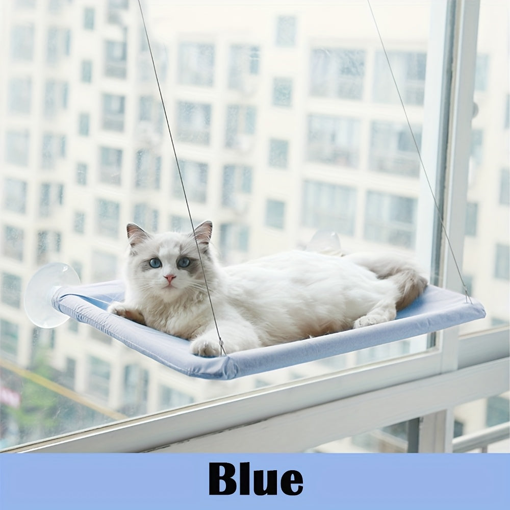 Window-Mounted Cat Hammock Detachable Washable Cushion for Indoor Cats
