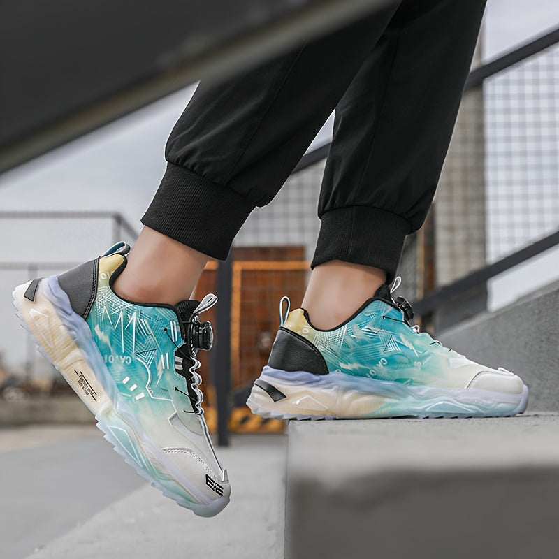 Fashion Sneakers for Men Women Lace-Up Round Toe EVA TPU Sole Casual Street Style