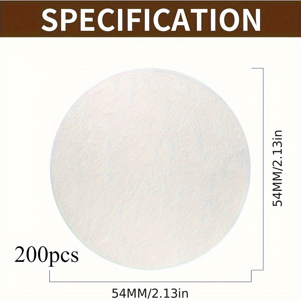 Unisex Espresso Filter Pucks Unbleached 51mm 54mm 56mm 58mm