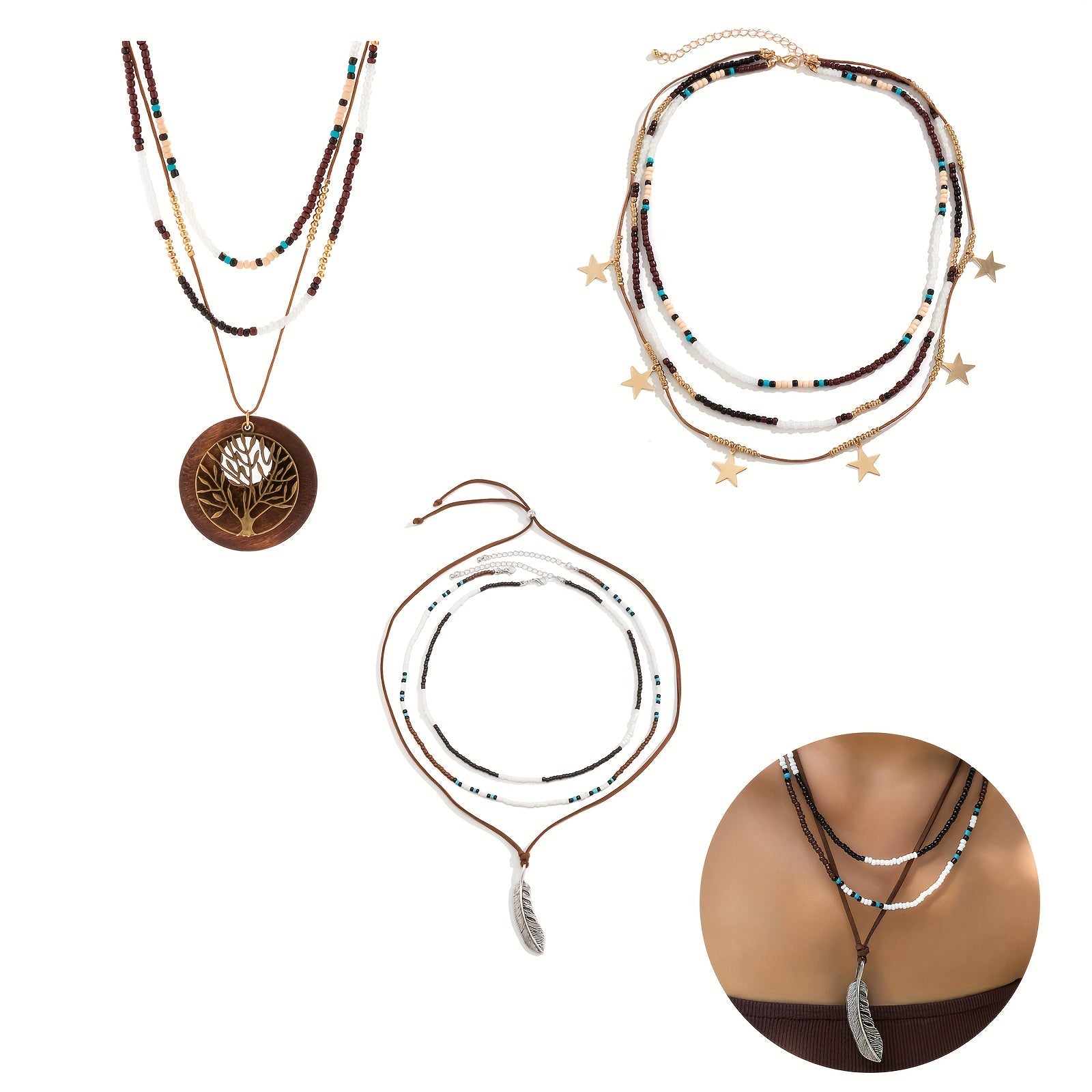 Ayollar va o‘smir qizlar uchun bo‘yalgan choker taqinchoq, qo‘lda tayyorlangan shisha urug‘lari, qotishma taqiladigan taqinchoq, hippie zargarlik, Mardi Gras aksessuari