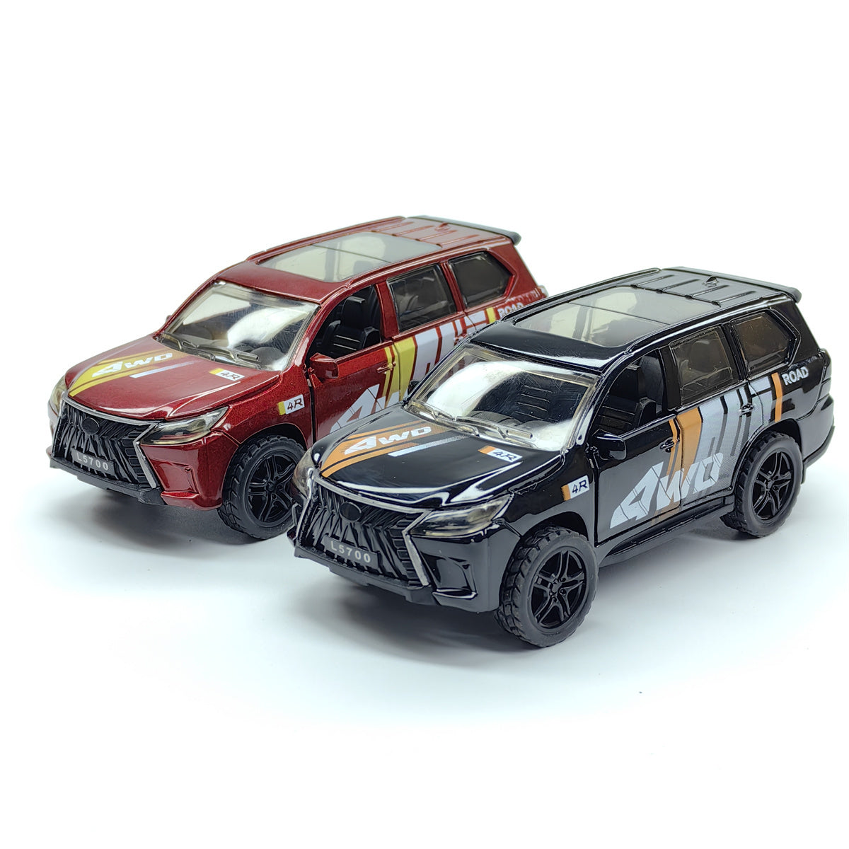 Green Alloy Off-Road Vehicle Toy Car with Opening Doors for Kids and Collectors