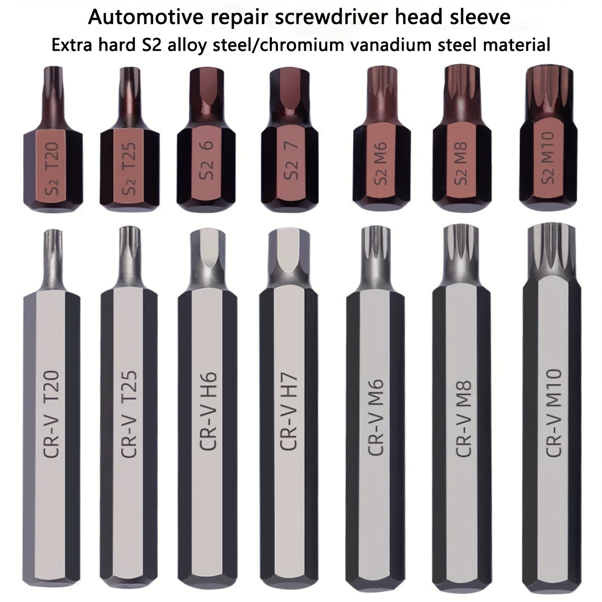 40 dona Yulduzcha Tishlari To'plami Magnitlangan S2 Po'latdan Yashirinlikni Oldini Oluvchi Xavfsizlik Torx Tornavida To'plami