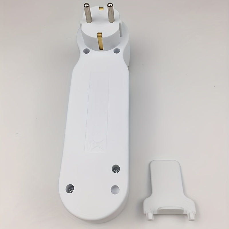 EU Standard 3-Way Power Adapter for Domestic Appliances White