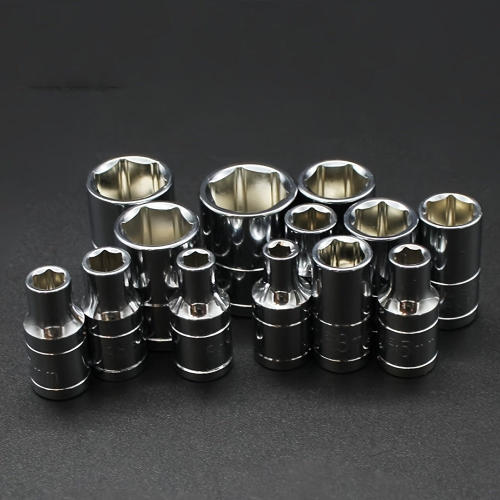 Набор инструментов для ремонта мотоциклов и автомобилей, 46 шт., трещотка, ключ, отвертка, головки