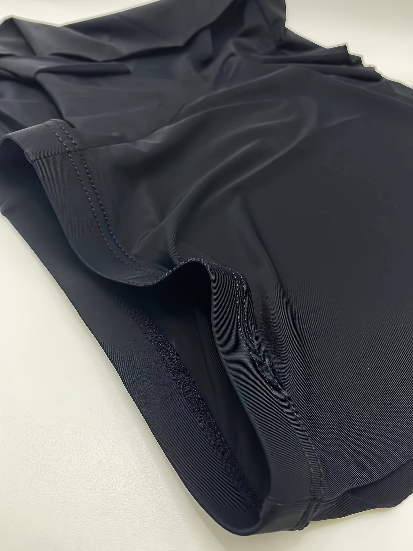 Men's Low Rise Seamless Breathable Soft Stretch Underwear Shortie Solid Color