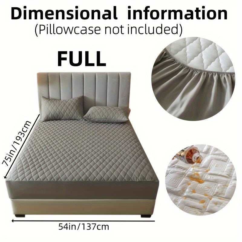 Suv o'tkazmaydigan yostiq himoyachisi, bir-biriga qo'shilgan rangli qatlamli dizayn, suv o'tkazmaydigan, sirpanmaydigan yotoq qoplami