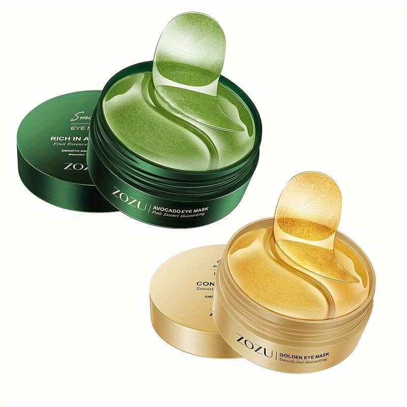 Unisex All Skin Moisturizing Eye Masks with Avocado and Gold for Firming and Tightening