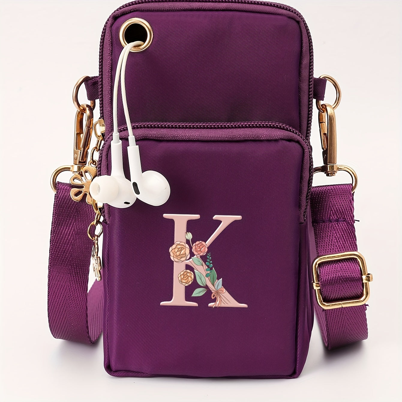 Ayollar uchun kichik yelka sumkasi, gul naqshli, kundalik ko‘p funksiyali crossbody sumka, kichik qo‘l sumkasi