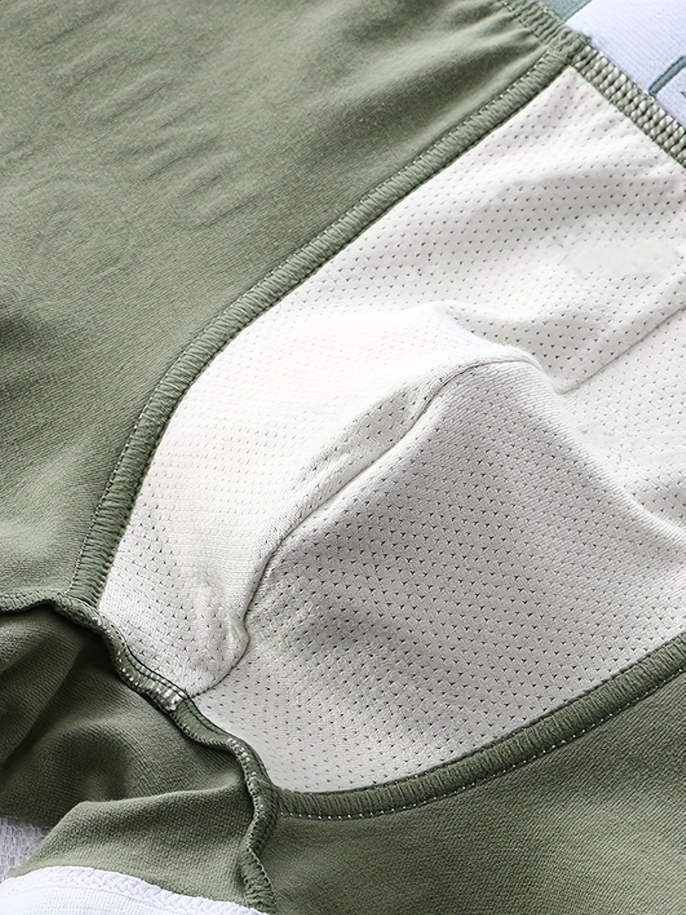 Men's Cotton Boxers Set 3 Pack Breathable Quick-Drying Solid Colors Green Gray Black