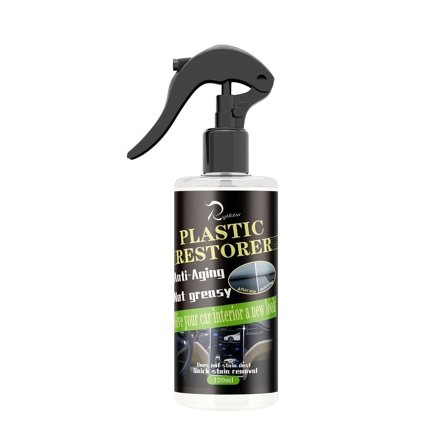 Restaurador y limpiador de interiores de coche de plástico para asientos y tableros
