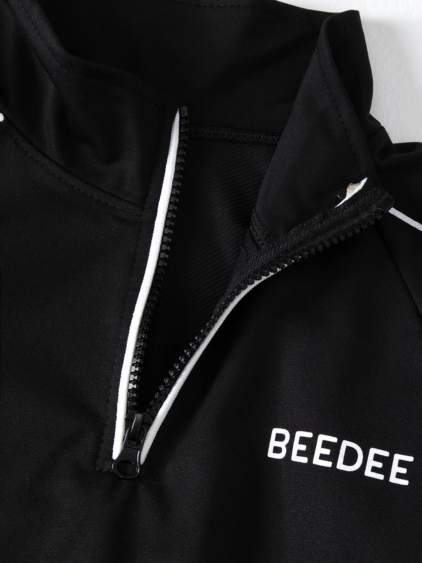 Boys' Polyester Casual Sportswear Set Includes Zip-Up Jacket and Joggers for Spring Fall Outdoor Activities