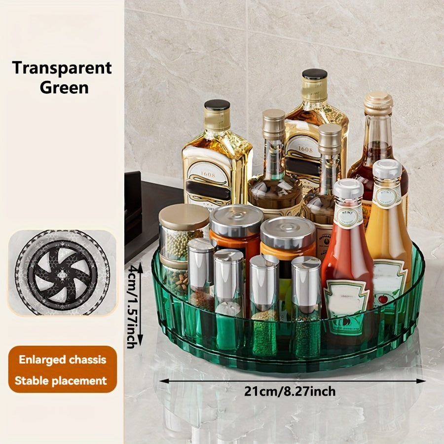 Rotating Spice Rack Organizer Desktop Storage Box Kitchen Utensil Holder