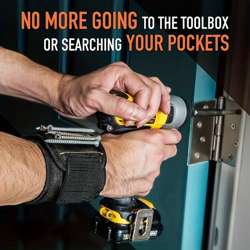Magnetic Wristband for Tools Magnetic Support for Screws Nails Bolts