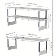 White Plastic Suction Cup Bathroom Shelf for Toiletries and Soap Dispensers