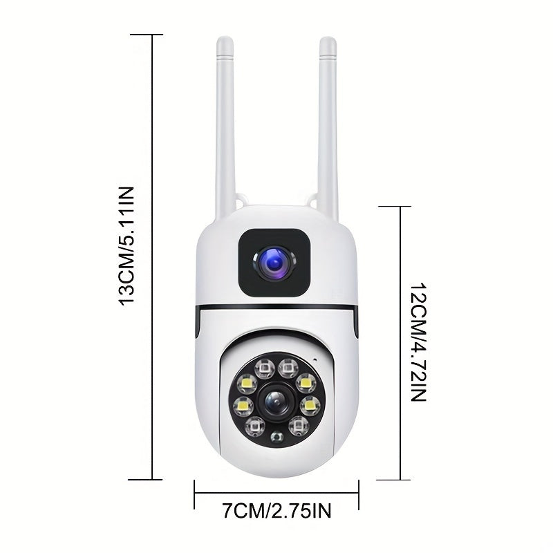 беспроводная 355° HD камера для домашней безопасности с 720p видео, Wi-Fi, удалённое наблюдение