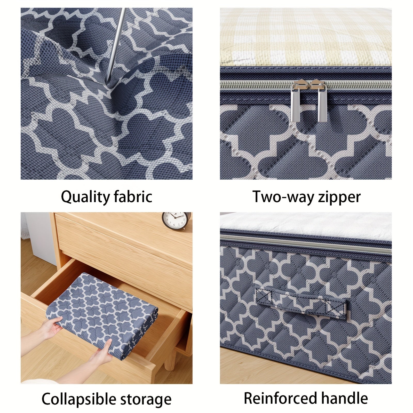 YOUFEN tomonidan keng joylashgan yostiq ostidagi saqlash sumkasi - Ochiq ko'rish oynasi, yostiqlar, kiyimlar, ko'rpa-to'shaklar va o'yinchoqlar uchun juda mos, engil va mustahkam