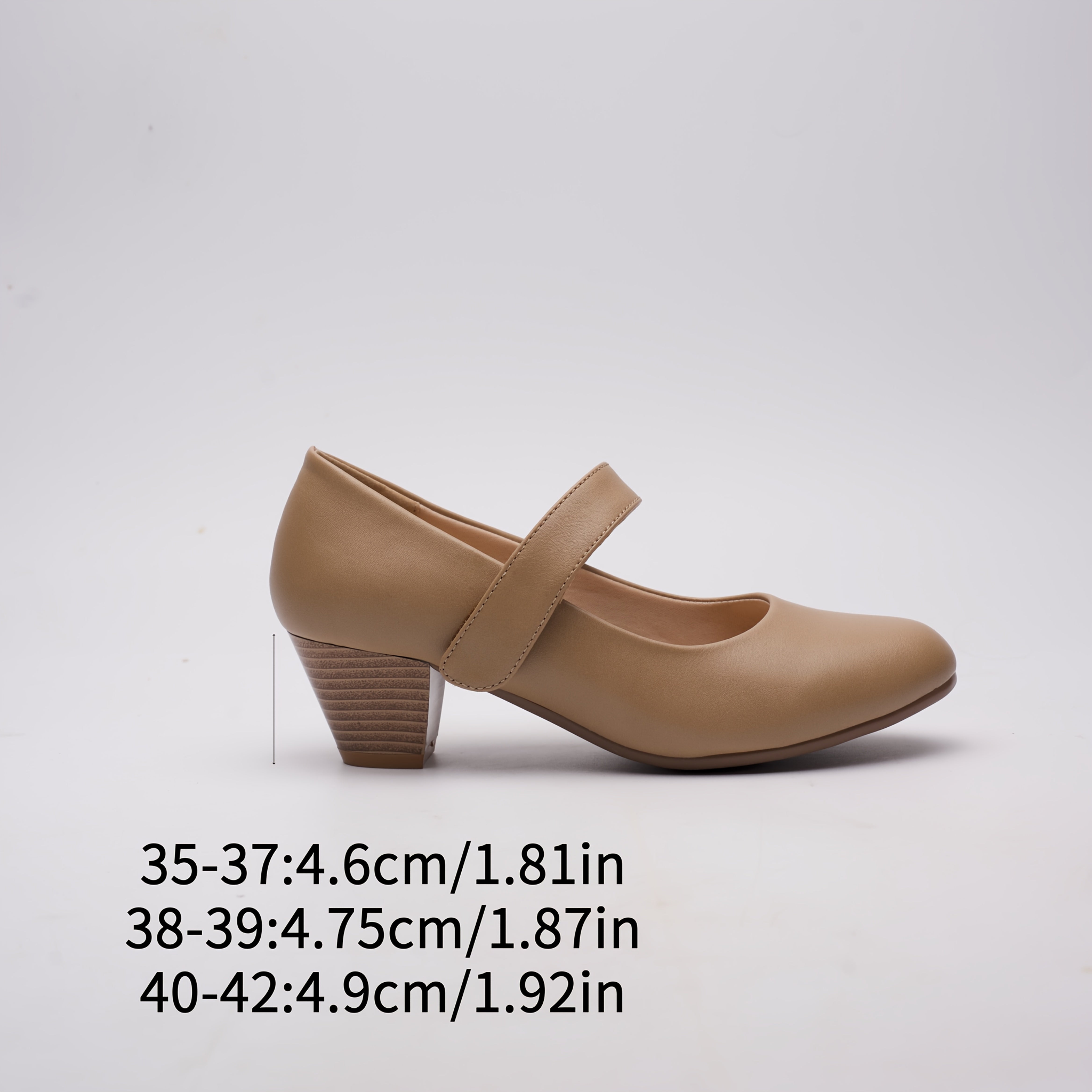 Women's High-Heeled Shoes with Arch Support and Thick Block Heels
