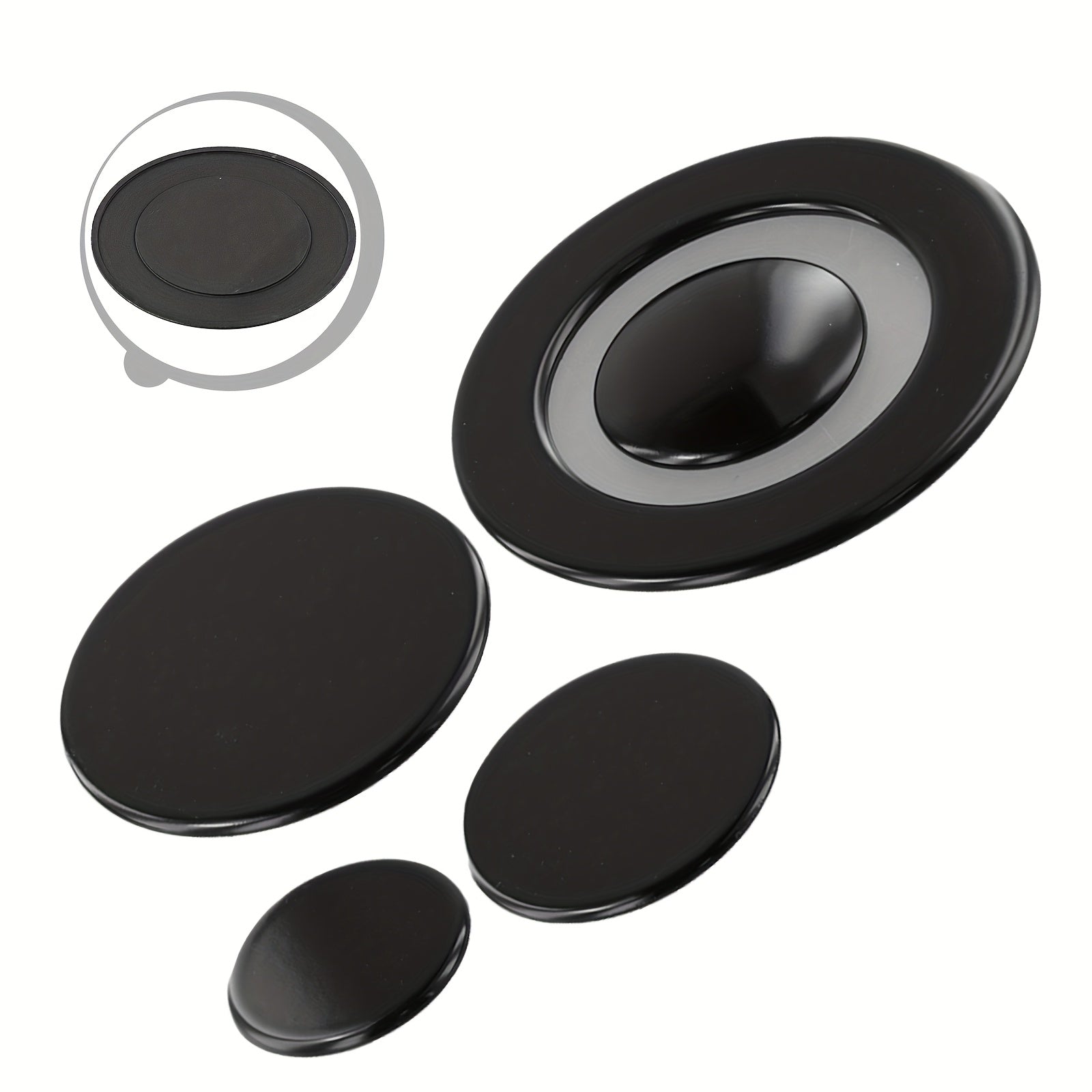 4 piezas de quemadores de gas de hierro negro para cocinas SABAF