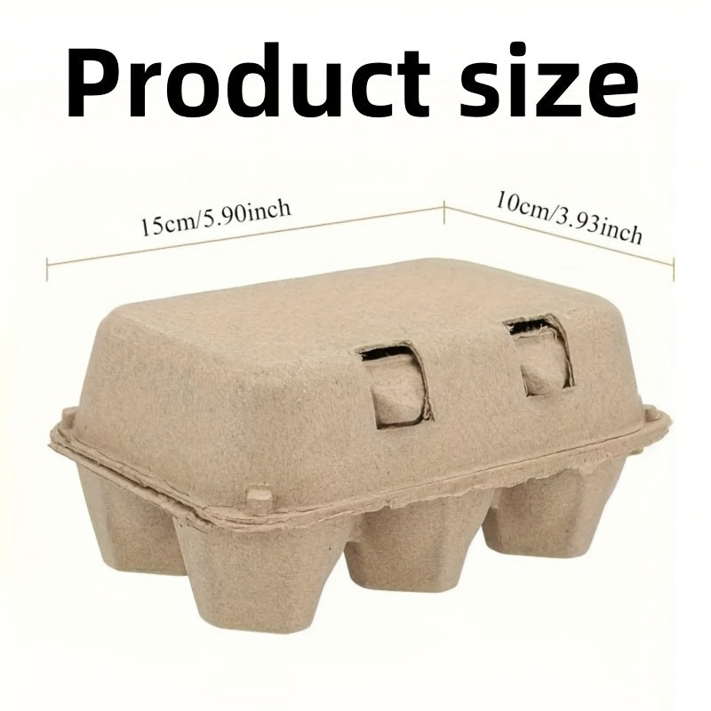 32-Pack Natural Wood Egg Cartons Reusable Egg Trays for Chicken Eggs