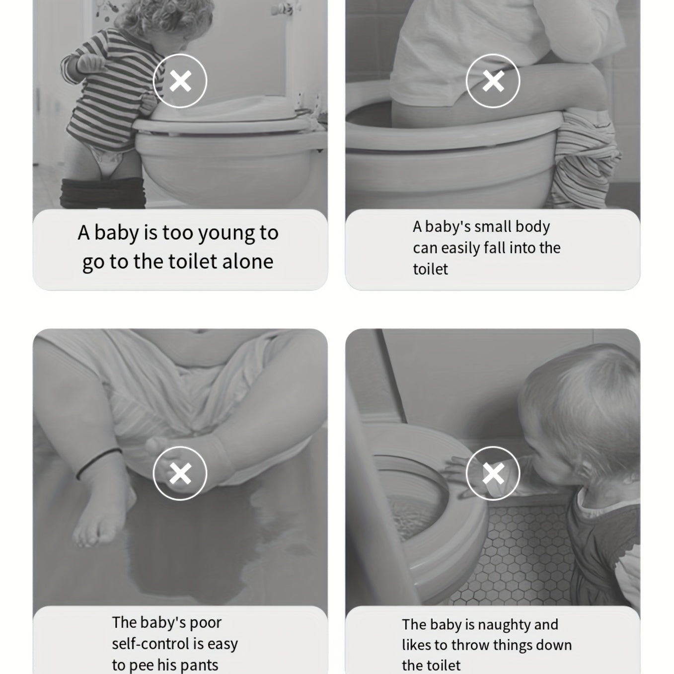 Bolalar uchun yigʻiladigan hojatxona oʻrindiqlari, oʻgʻil va qizlar uchun, sirpanmaydigan, portativ hojatxona qadamchasi