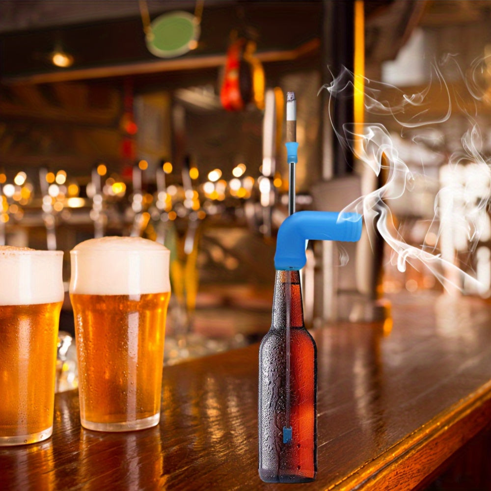 Uniseks zanglamaydigan po'latdan yasalgan ikki tomonlama pivo va sigaret uchun quvur tutgichi