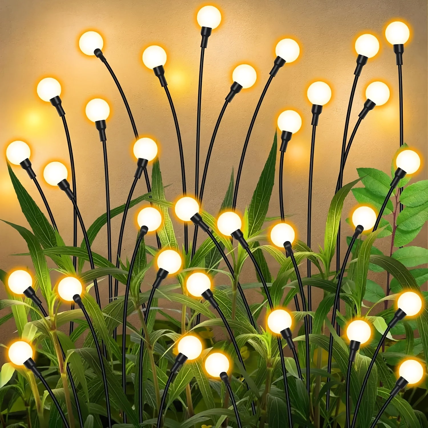 12LED Solar Firefly Garden Light Outdoor Landscape Lawn Decoration IP65