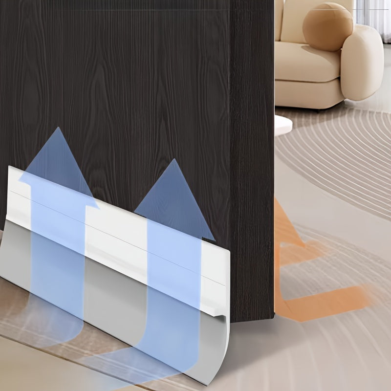 Self-Adhesive Door Seal Strip for Bathroom Glass and Wood Doors Soundproof Waterproof Dust Insect Protection