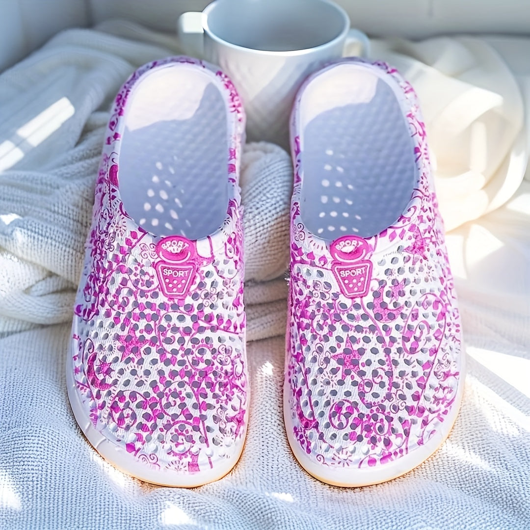 Women's Summer Shoes Breathable Star Moon Print Comfortable Stylish