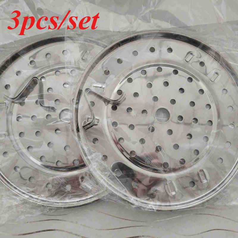 3pcs Stainless Steel Steamer Racks for Stock Pot Kitchen Steamer Tray Stands Canner Rack