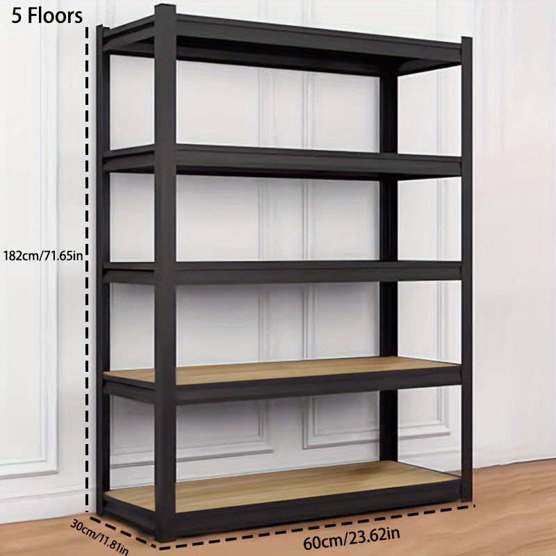 Adjustable Heavy Duty Storage Shelf for Garage Warehouse Basement Pantry Car Food Steel Wood