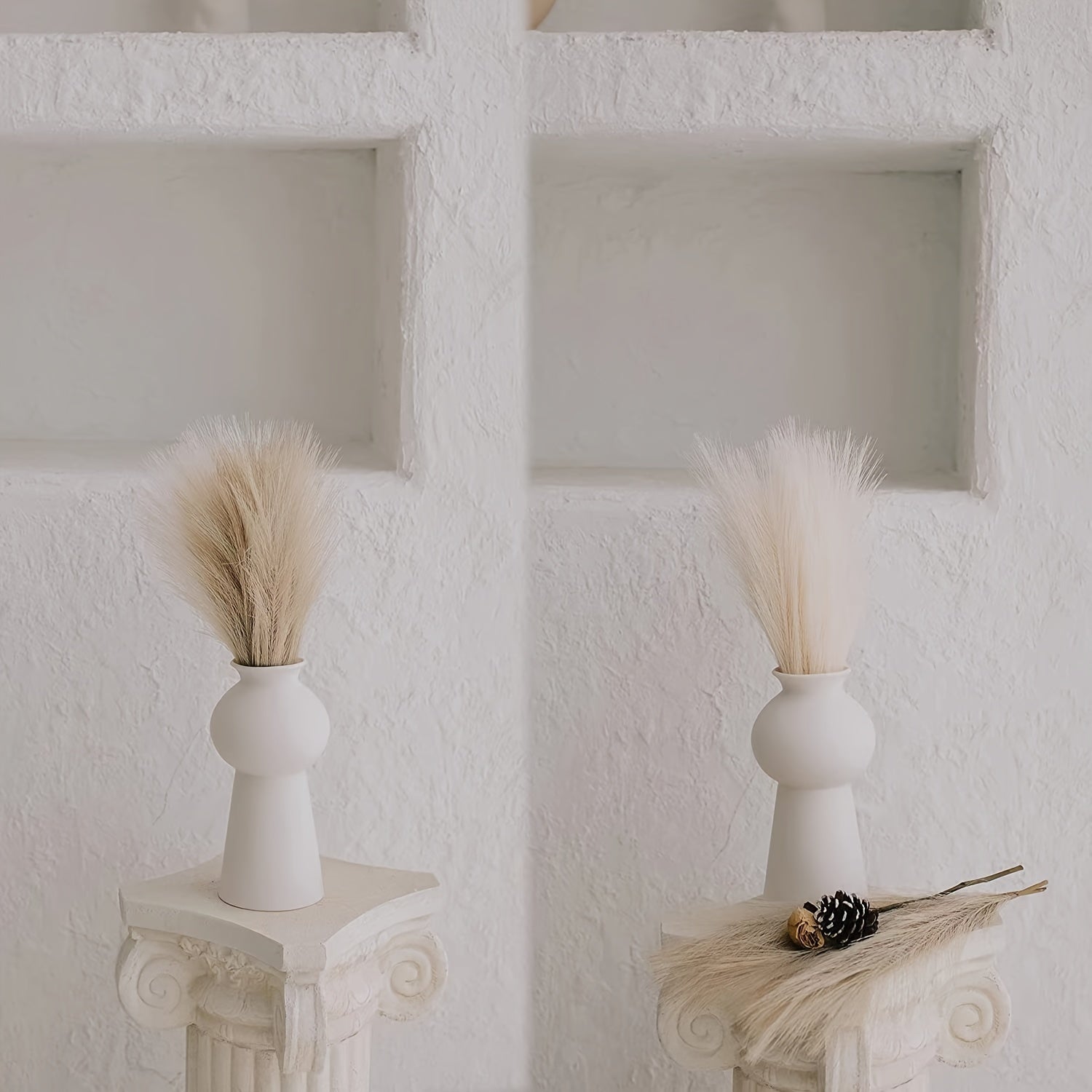 Faux Pampas Grass Branches for Home Decor Weddings and Holidays Set of 20