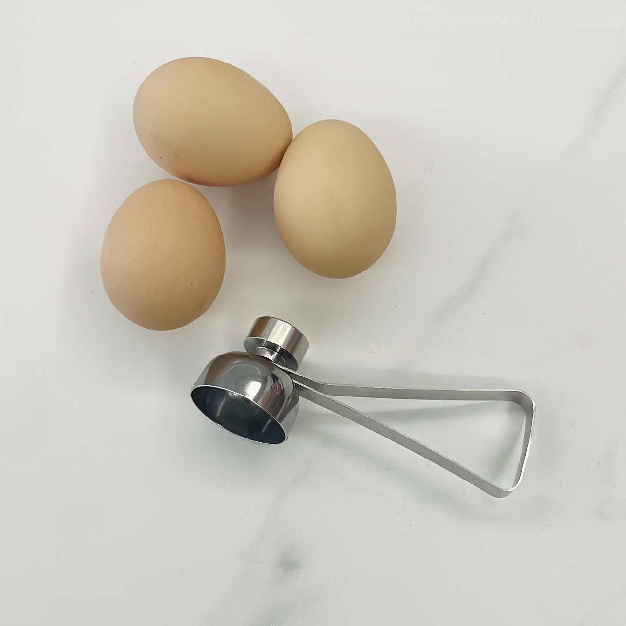 Egg Cracker Topper Stainless Steel Egg Shell Remover Kitchen Gadget