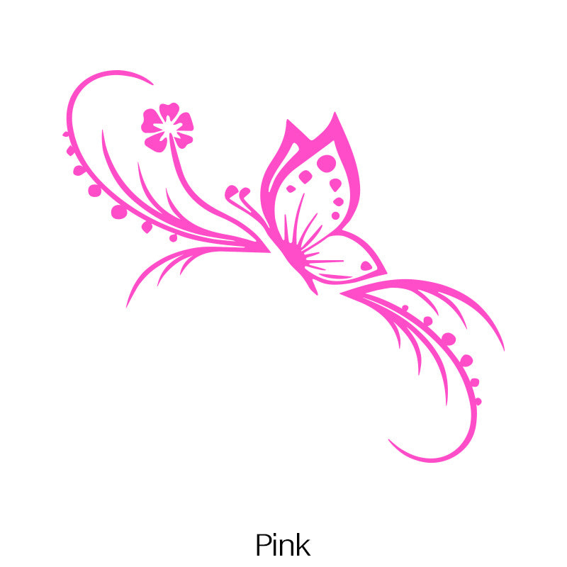 Car Floral Sticker Reflective Vinyl Decal for Cars and Motorcycles