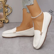 Однотонные балетки для женщин с дышащей фланелевой подкладкой и подошвой из TPR, подходящие для всех сезонов.