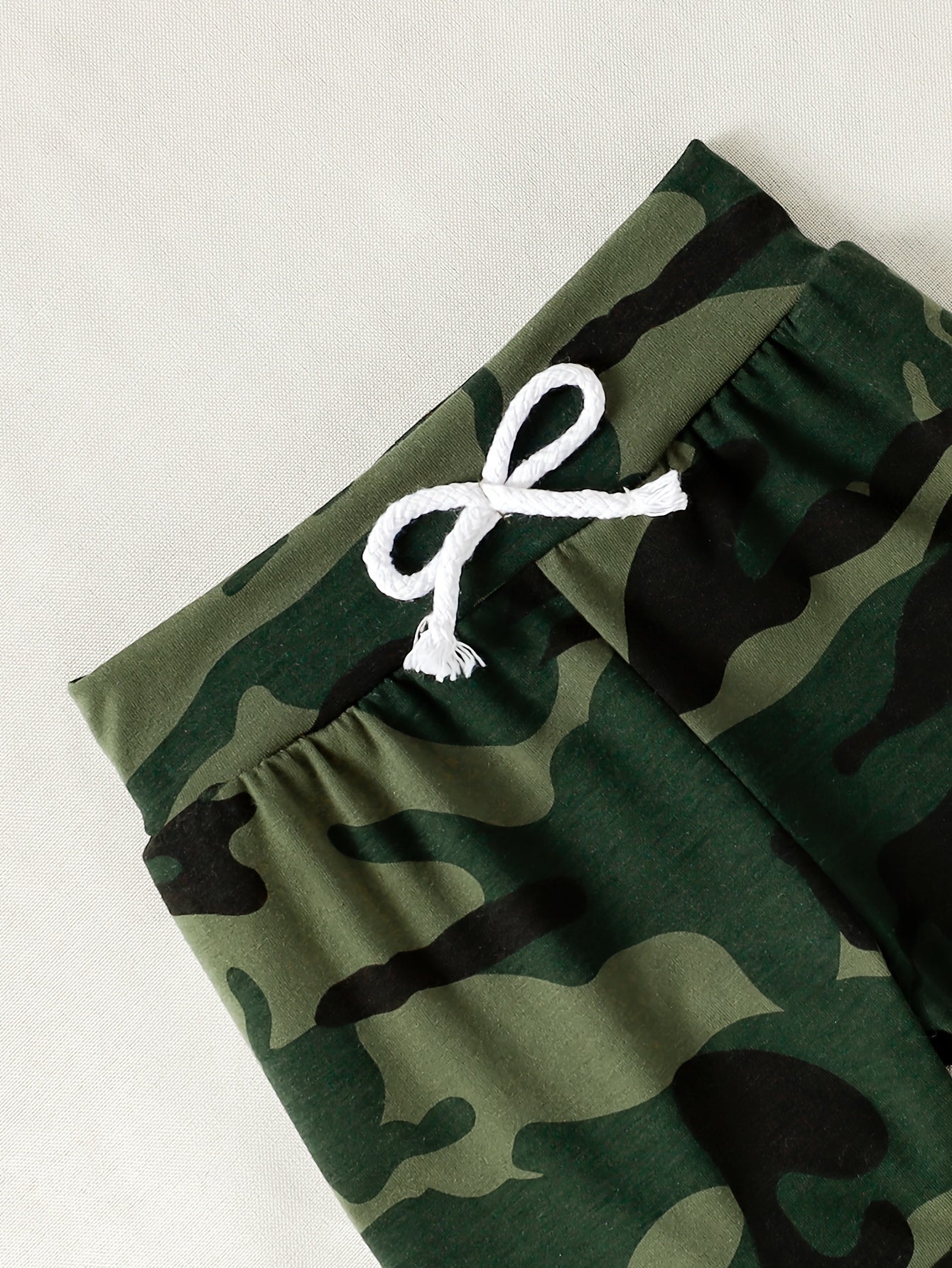 Baby Boy Clothing Set Long Sleeve Camouflage Bow Shirt Pants Hat All-Season