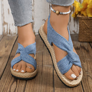 Women's Summer Open-Toe Sandals Breathable Lightweight White