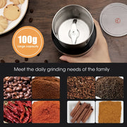 Electric Coffee Grinder Stainless Steel 200W Spice Nut Espresso