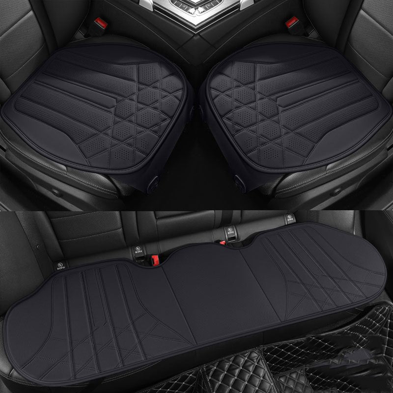 3pcs Polyester Fabric Car Seat Covers Universal Rear Breathable All-Season